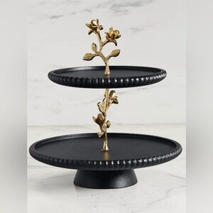 Frontgate Onyx Collection - Two Tiered Server - NWT